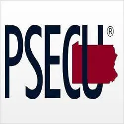 PSECU logo with red state outline